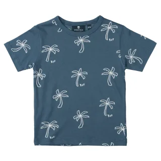 BASEFIELD - Kn.-T-Shirt night blue aop - Gr. - 128/134