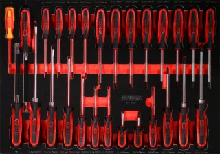 KS Tools Schraubendreher-Satz in Schaumstoffeinlage, 27-tlg - 811.0027