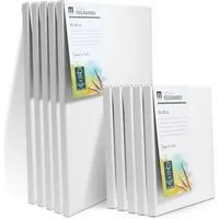 M MERCEO Leinwand, 10er Set Leinwand (je 5x 30x40cm+20x20cm) Baumwolle auf Keilrahmen
