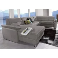 sit&more Wohnlandschaft Ascara U-Form, inklusive Boxspring/Federkern-Polsterung, wahlweise mit Schlaffunktion