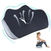 BlingBin Stuhlkissen Sitzkissen aus Memory-Schaum, Ergonomisches Rückenschmerzen, Lindert Hüftschmerzen, geeignet für Rollstühle, Autos und Flugzeuge