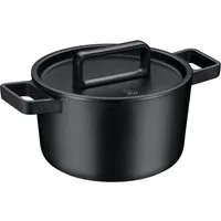 WMF Bräter Flavour, Gusseisen Bräter Induktion, Schmortopf emailliert, Gusseisen, Gusseisen-Kochgeschirr, Deckel mit Kondensationsnoppen