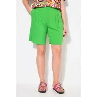 Studio Untold Shorts Leinenmix-Bermuda Wide Legs Elastikbund