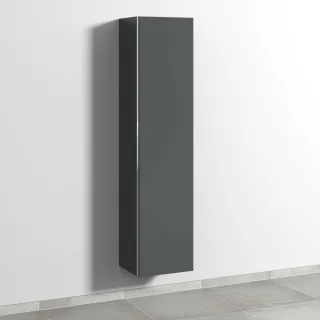 Sanipa 3way Hochschrank mit 1 Tür, Anthrazit-Matt BR11122