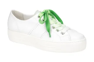 Paul Green Plateau Sneaker Modell 5247-02x Wei?/Pistachio Echtleder - super s...
