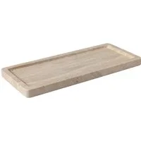 Villeroy & Boch Servierplatte Manufacture Travertine Servierplatte 25,5x10,5cm, Steingut, (Platten)