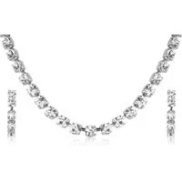 Das Kostümland Kette mit Anhänger Strass Schmuckset Marlene - Kette und Ohrringe mit