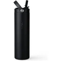 Vinsun Isolierflasche Thermoflasche 750ml mit Strohhalm - Sport Trinkflasche mit Tragegriff, Auslaufsicher, doppelwandig isoliert, geruchs- und geschmacksneutral