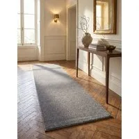KADIMA DESIGN Teppich Kurzflor Teppich Wohnzimmer MAIN einfarbig Filz-Rücken rund, Rechteckig, Höhe: 11 mm, Hellgrau, 60x100 cm, Strapazierfähig Waschbar