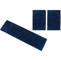 OTTO home Bettumrandung Viva, Höhe 45 mm, (3-tlg), Bettvorleger, Läufer-Set, Uni-Farben, einfarbig, besonders kuschelig