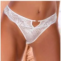 LASCANA Tanga Alexia rundum aus Spitze mit sexy Cut-Out