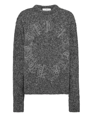 Pullover Rundhalsausschnitt Gothic Plein