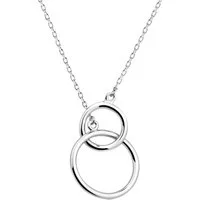 Sofia Milani Kette mit Anhänger Kreis, 925 Silber Damen Schmuck - N0753