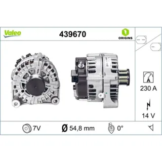 Valeo Generator  230A BMW 5er 7er X5 X6 439670