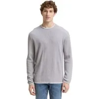 TOM TAILOR Denim Strickpullover mit 2-in-1 Ausschnitt