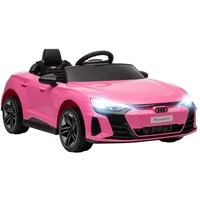 HOMCOM Elektro-Kinderauto 12V Kinderauto mit 2,4 GHz Fernbedienung, 2 Motor, Belastbarkeit 25 kg, (1-tlg), für Garten, Balkon, Rosa