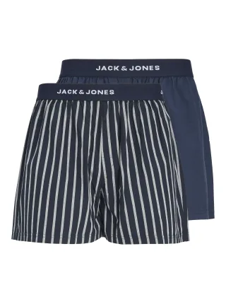 JACK&JONES - JACCODY WOVEN BOXERS 2 PACK navy blazer - Gr. - XXL