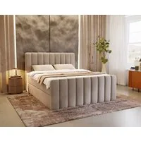 Compleo Boxspringbett elegant und modern, Doppelbett (140/160/180x200), Creme, beige oder Grau