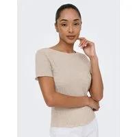 ONLY Kurzarmshirt ONLILSE S/S TOP STRUCTURE JRS NOOS Kunstfaser, regular fit