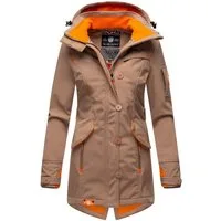 Marikoo Softshelljacke mit Kapuze – Outdoorjacke wind- und wasserabweisend Softshelljacke mit Fleecefutter und abnehmbarer Kapuze