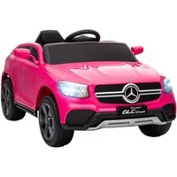 AIYAPLAY Elektro-Kinderauto Merceds-Benz AMG GTR Kinderauto mit 2,4G Fernbedienung, Hupe, Belastbarkeit 25 kg, (1-tlg), für 3-6 Jahre Kinder, Rosa