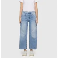 MAC 5-Pocket-Jeans OHIO Barrel Barrel Fit, Naht-Detail auf Kniehöhe