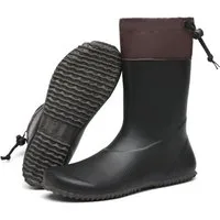 SAGUARO Barfußschuhe (Festival) Barfuß - Gummistiefel (3mm Sohlenstärke, Nullabsatz, bequem, leicht, leicht-gefüttert, rutschfest) Winter-Stiefel wasserdicht Regenschuhe Regen-Stiefel Schuhkragen vegan
