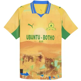 Puma - "KidsSuper Mamelodi Sundowns FC" Heimtrikot für Herren (Gelb/Grün)