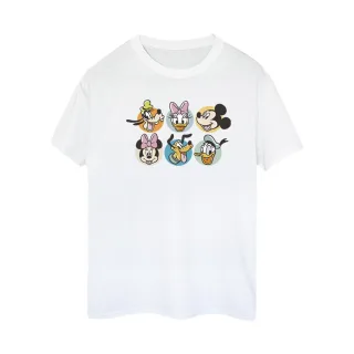 Disney - "Mickey Mouse And Friends Faces" T-Shirt für Damen (Weiß)