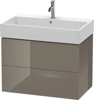 Duravit L-Cube Waschtischunterbau wandhängend Flanell Grau Hochglanz 784x459x544 mm - LC627708989 LC627708989