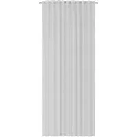 ELBERSDRUCKE Vorhang Gardine mit verdeckten Schlaufen Liem weiß 255 x 140 cm (1 St), Multifunktionsband, halbtransparent, Polyester, einfarbig, modern, Leinenlook