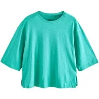 Next T-Shirt T-Shirt mit Rundhalsausschnitt aus Flammengarn (1-tlg)