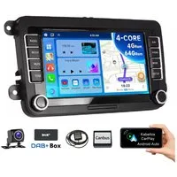 ESSGOO 7" Android 15 Für VW GOLF 5 6 Touran Polo Passat Caddy Seat Skoda EOS Autoradio (RDS, FM, DAB+ (optional), 2 DIN Carplay Android Auto Bluetooth EQ USB GPS Navi WIFI Touchscreen)