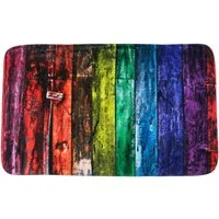 Sanilo Badematte Rainbow, 50 x 80 cm, sehr weich, rutschfest, waschbar und schnelltrocknend, Polyester