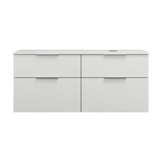 Burgbad Waschtischunterschrank Eqio 619x1400x550 Weiß Matt, SGUU140RF6014 SGUU140RF6014
