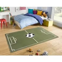 HANSE Home Teppich Estadio, rechteckig, Höhe: 8 mm, Kinderteppich, Spielteppich, Spielunterlage, Fußball, Kinderzimmer