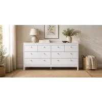 Home affaire Kommode Madrid, Aufbewahrung, Schubladenschrank, Stauraum, mit 4 kleinen und 4 großen Schubladen, Breite 160 cm