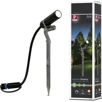 Paulmann LED Gartenstrahler Plug & Shine, Plug & Shine, LED fest integriert, Warmweiß, LED-Modul, 3000K 24V Anthrazit