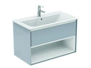 Ideal Standard Ersatzteil Schubladenfront CONNECT AIR, f. WTU 800mm, Braun matt u. Weiß matt, EF672V EF672VY