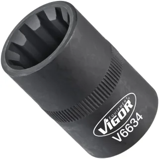 VIGOR Steckschlüssel-Einsatz , 1/2 Zoll, Rillenprofil - V6634