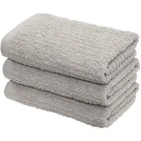 OTTO home Gästehandtücher Riva, 30x50, Premium Handtücher, 500 gr/m², Webfrottier (3-St), Hoch-Tief-Struktur, Streifen, weich, 5 Jahre Garantie