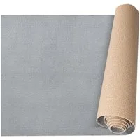 ANRO Küchenläufer HomeLoop Meterware Mikrofaser Küchenmatte rutschhemmender Rücken, Rechteckig, Höhe: 3 mm, saugstark zuschneidbar Größe: 100x60cm Einfarbig Grau