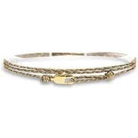 Made by Nami Fußkette Dünnes Wickelfußband Strand Festival Surfer-Schmuck, Karabiner-Haken Verschluss 100% Wasserfest Verstellbar