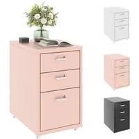 FLEXISPOT Container Rollcontainer für Ihr Büro&Home-Office, 28x48x41 cm (mobiler Aktenschrank mit 3 Schubladen, mit Rollen, Büroschrank)