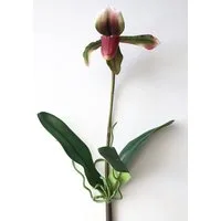 Kunstorchidee Kunstblume Orchidee Paphiopedilum VELANA, Steckstab, violett Orchidee (Orchidee paphiopedilum), artplants, Höhe 40.0 cm