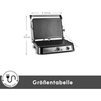 Karaca Toaster Karaca Toastmate Inox Toaster und Grillgerät 6 Scheiben 2000 W