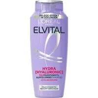 L'ORÉAL PARIS Haarshampoo L'Oréal Paris Elvital Hydra [Hyaluronic] Shampoo, Packung, 6-tlg., Hyaluronsäure für trockenes Haar, spendet 72h lang Feuchtigkeit.