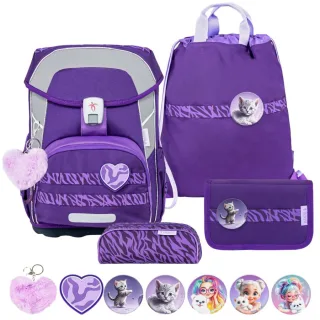 Belmil Schulranzen-Set MAXI Plus Patch me 4tlg "Twilight Charm"