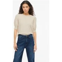 Vila Strickpullover VIRIL 2/4 SLEEVE O-NECK KNIT TOP - NOOS