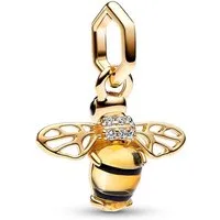 Pandora Charm-Einhänger PANDORA Charm Anhänger Biene, vergoldete Metalllegierung